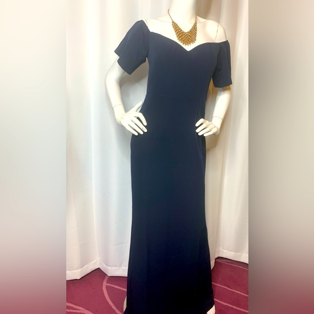 Dark Blue Gown By Malina
